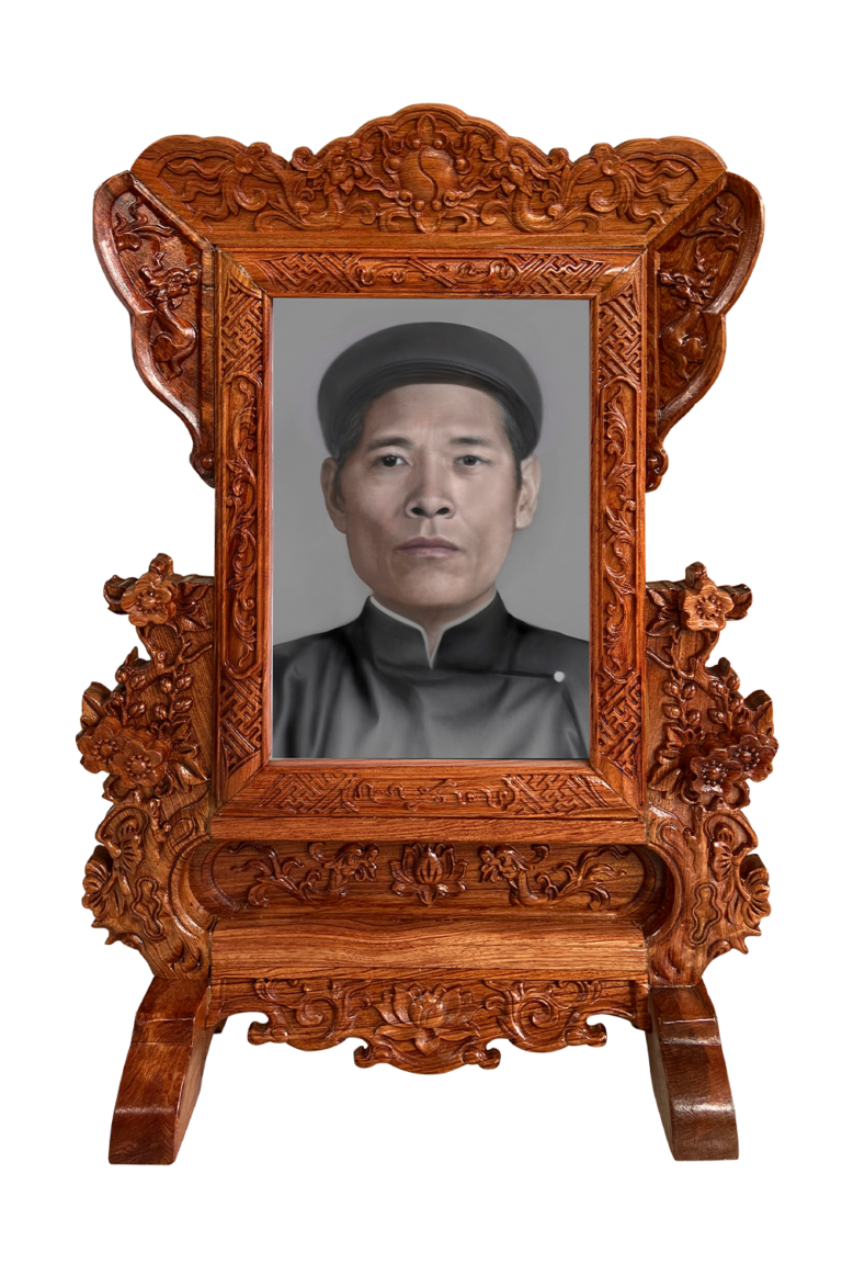 Ảnh thờ đã chỉnh sửa, in và lồng khung gỗ – mẫu 2