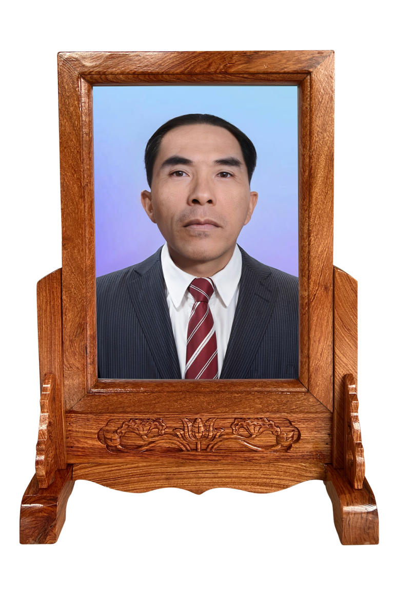 Ảnh thờ đã chỉnh sửa, in và lồng khung gỗ – mẫu 3